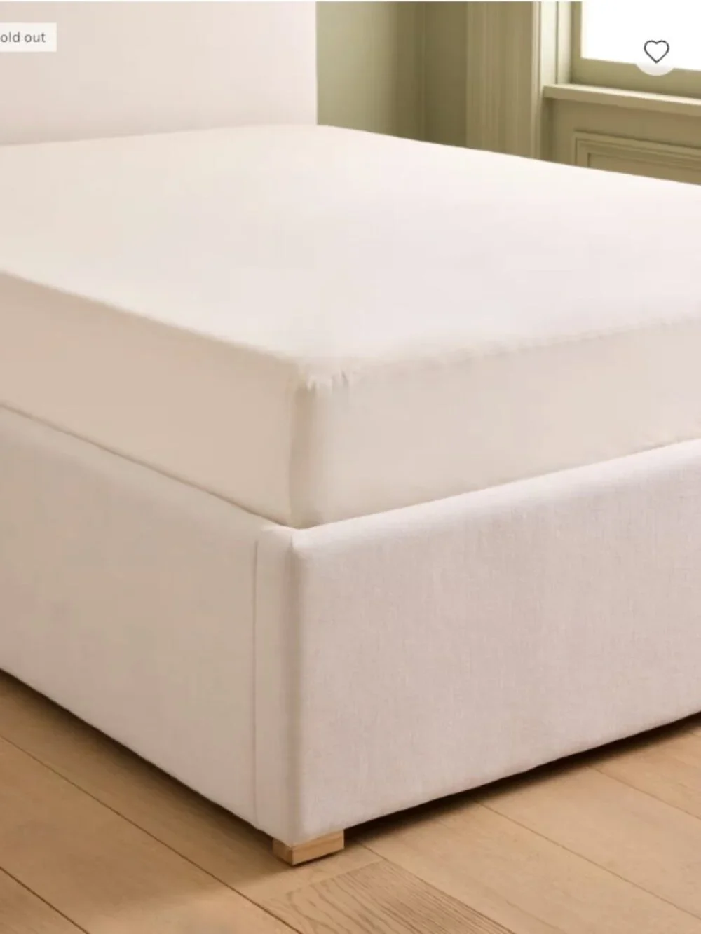 Quince Organic Waterproof Mattress Protector | Full | Natural | Organic Cotton